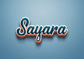 Cursive Name DP: Sayara