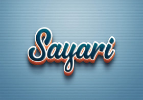 Cursive Name DP: Sayari