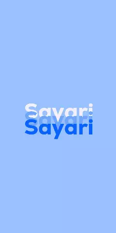 Name DP: Sayari