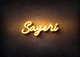 Glow Name Profile Picture for Sayeri