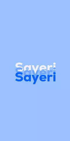 Name DP: Sayeri