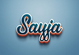 Cursive Name DP: Sayja