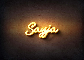 Glow Name Profile Picture for Sayja
