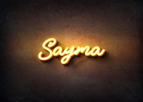 Glow Name Profile Picture for Sayma