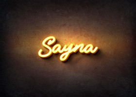 Glow Name Profile Picture for Sayna