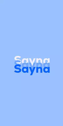 Name DP: Sayna