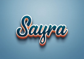 Cursive Name DP: Sayra