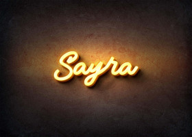 Glow Name Profile Picture for Sayra