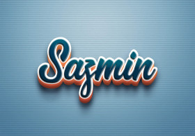 Cursive Name DP: Sazmin