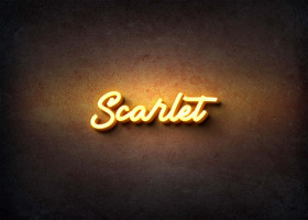 Glow Name Profile Picture for Scarlet