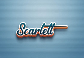 Cursive Name DP: Scarlett