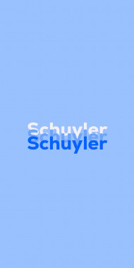 Name DP: Schuyler
