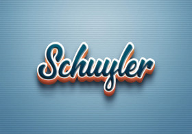 Cursive Name DP: Schuyler