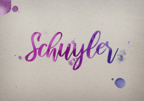 Schuyler Watercolor Name DP