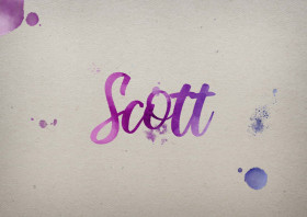 Scott Watercolor Name DP