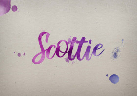 Scottie Watercolor Name DP