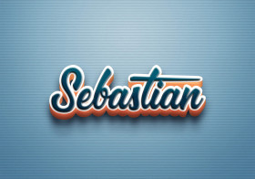 Cursive Name DP: Sebastian