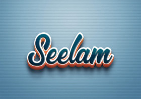 Cursive Name DP: Seelam