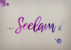 Seelam Watercolor Name DP
