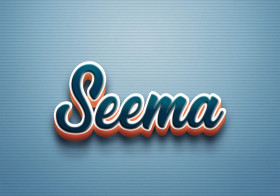 Cursive Name DP: Seema