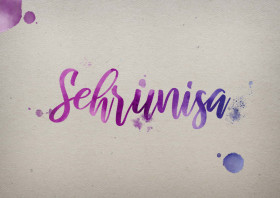 Sehrunisa Watercolor Name DP