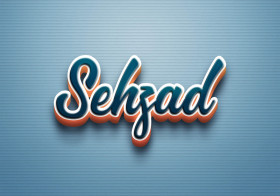 Cursive Name DP: Sehzad