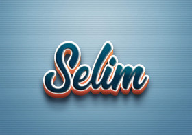 Cursive Name DP: Selim
