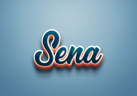 Cursive Name DP: Sena