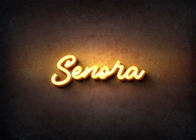 Glow Name Profile Picture for Senora