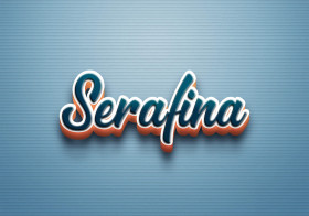 Cursive Name DP: Serafina