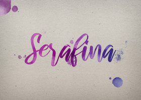 Serafina Watercolor Name DP