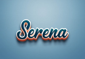 Cursive Name DP: Serena