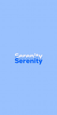 Name DP: Serenity