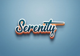 Cursive Name DP: Serenity
