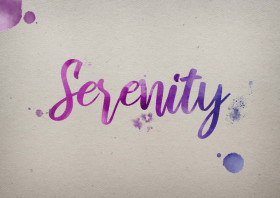 Serenity Watercolor Name DP