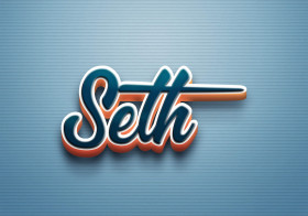 Cursive Name DP: Seth