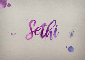 Sethi Watercolor Name DP