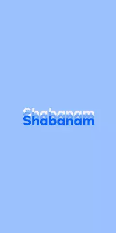 Name DP: Shabanam