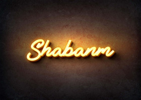 Glow Name Profile Picture for Shabanm