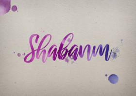 Shabanm Watercolor Name DP