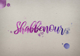 Shabbenour Watercolor Name DP