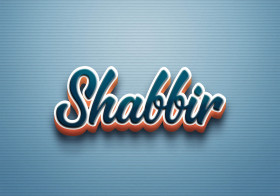 Cursive Name DP: Shabbir