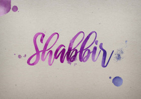 Shabbir Watercolor Name DP