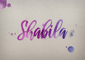 Shabila Watercolor Name DP