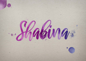 Shabina Watercolor Name DP