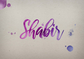 Shabir Watercolor Name DP