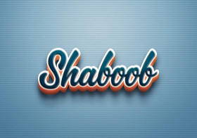 Cursive Name DP: Shaboob