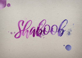 Shaboob Watercolor Name DP