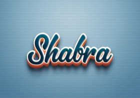 Cursive Name DP: Shabra