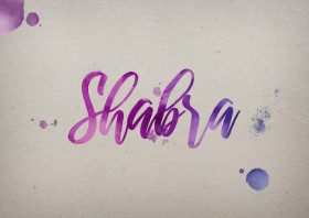 Shabra Watercolor Name DP